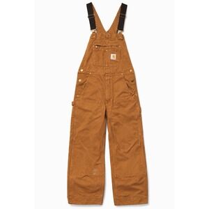 Carhartt R01 Duck Bib Overalls Lined Brown 32x32 Work Wear Carpender